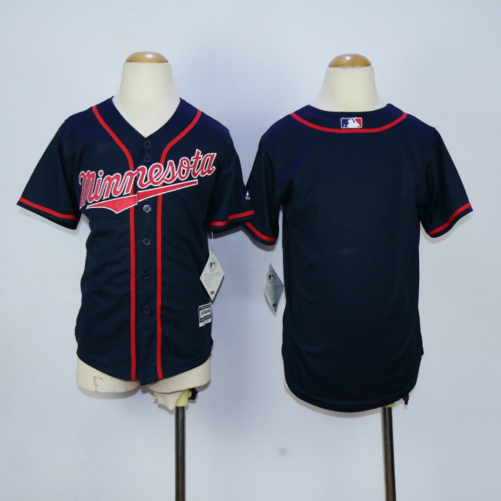 Youth Minnesota Twins Blank Blue MLB Jerseys->youth mlb jersey->Youth Jersey